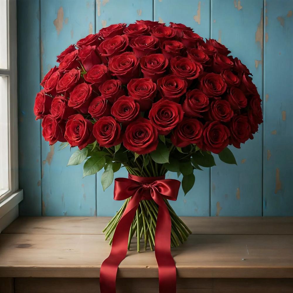 Букет Красные розы Блэк Меджик в Красногвардейском