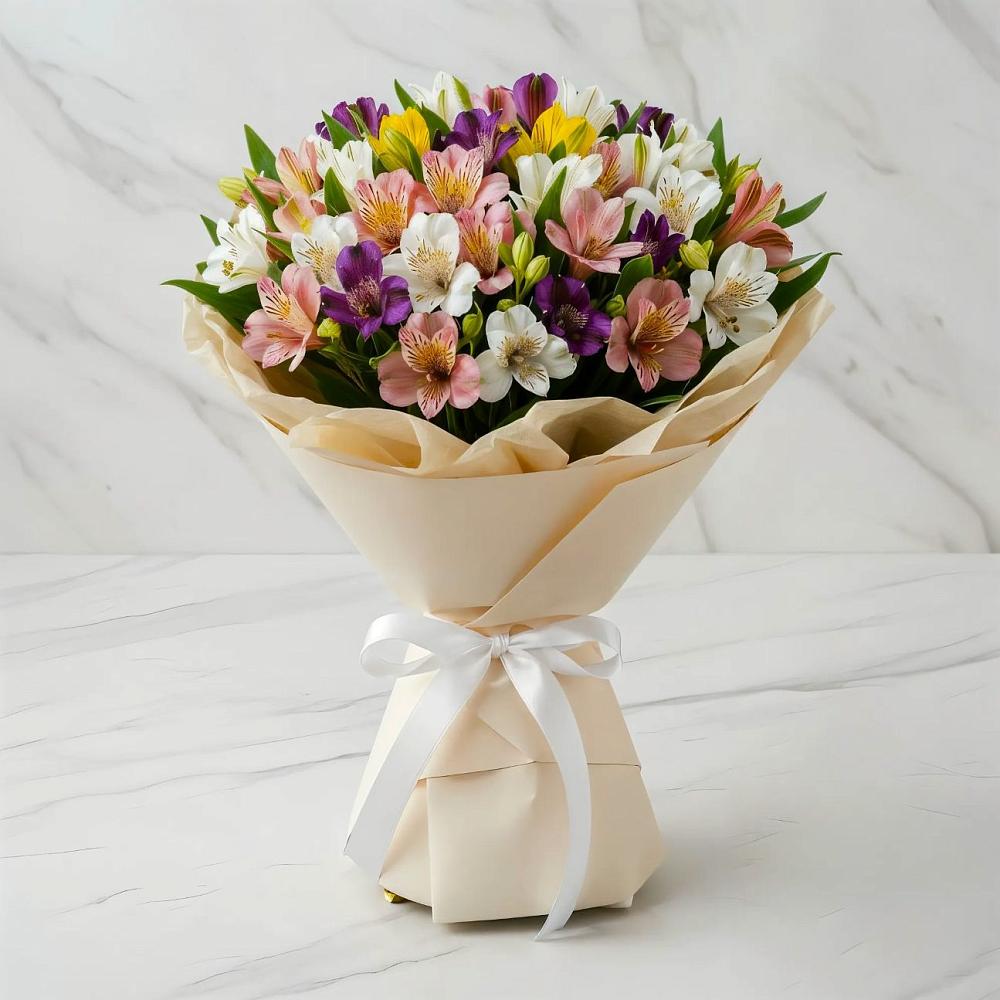 Букет цветов из: Альстромерии в Красногвардейском