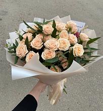 Букет Кремовые розы Латте в Красногвардейском