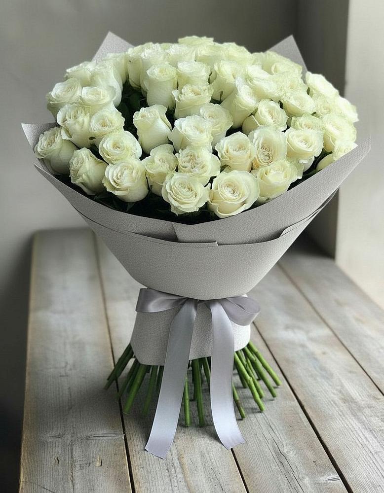 Букет 35 Белых роз в Красногвардейском