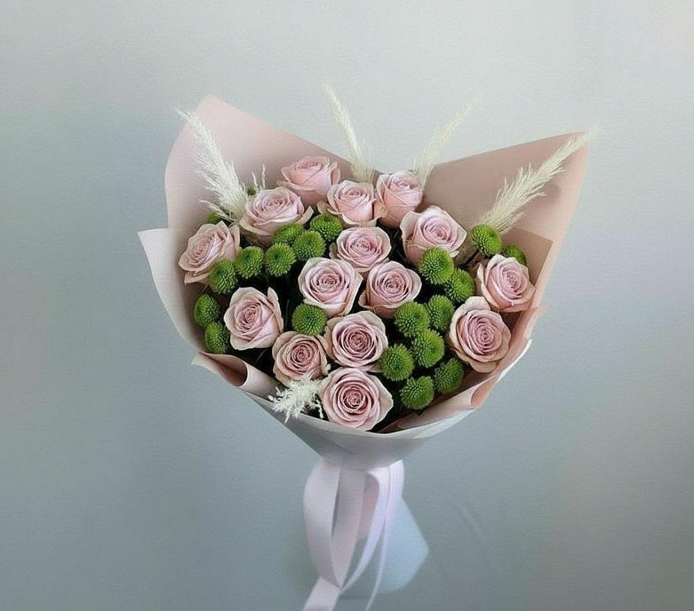 Букет цветов из: Розы и Хризантемы в Красногвардейском