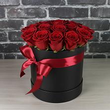 Цветочная композиция из Розы в шляпной коробке в Красногвардейском