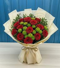 Букет цветов из:  Розы и Хризантемы в Красногвардейском
